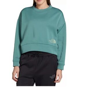 THE NORTH FACE horizon crew neck performance sweatshirt green